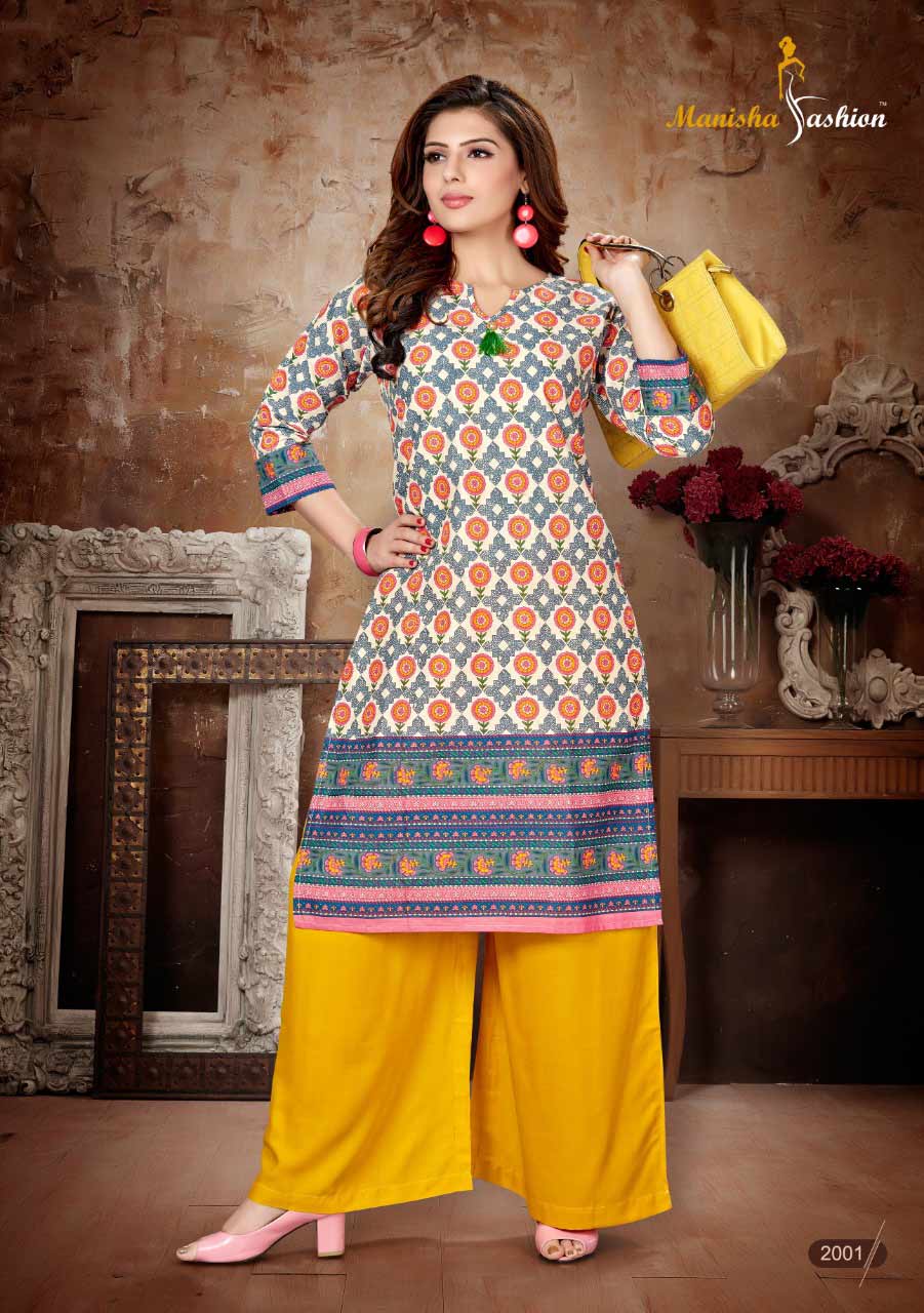 Melania Vol-2 Manisha Fashion Lawn Cotton Kurti Melania Vol-2 Manisha Fashion Lawn Cotton Kurti
